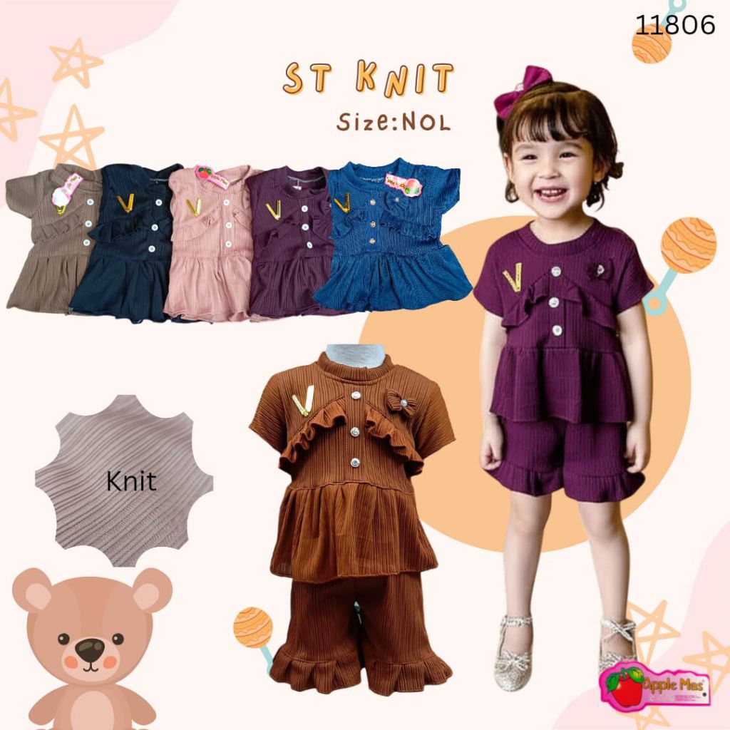 [WHOLESALE 28,000x4PC] SHORT SET MADE OF PLEASE KNIT MATERIAL ทุกขนาด 1-2 ปี