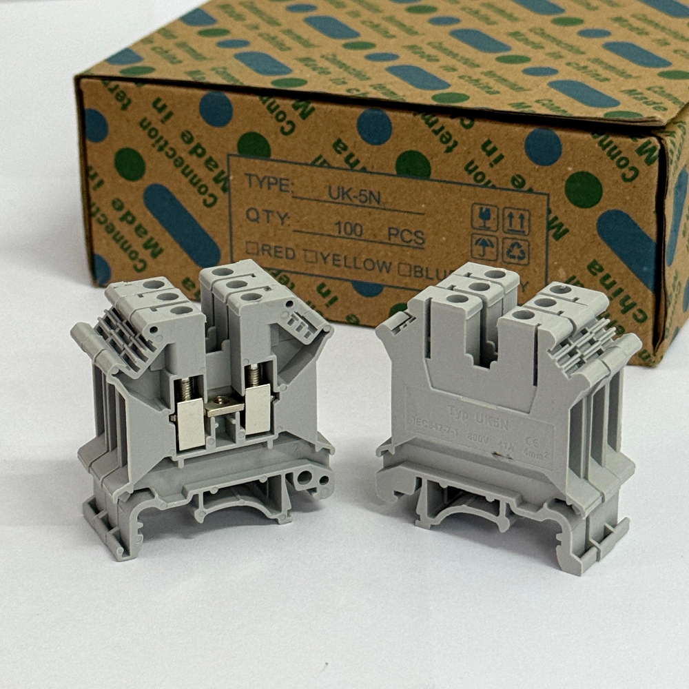 เทอร์มินอลบล็อค Din Rail UK5N/ UK-5N 800V 41A