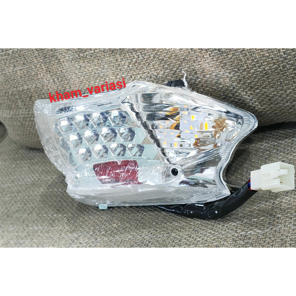 WAREHOUSE LED REAR STOP LAMP + เซ็นเซอร์ซ้าย-ขวาสําหรับ MIO SPORTY MOTORCYCLE CLEAR MICA THAILAND รุ