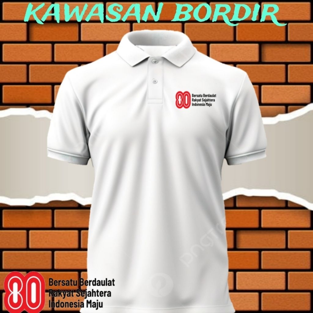 80th Republic of Indonesia Anniversary เสื้อโปโล 80th Republic of Indonesia Anniversary เสื้อ 80th R