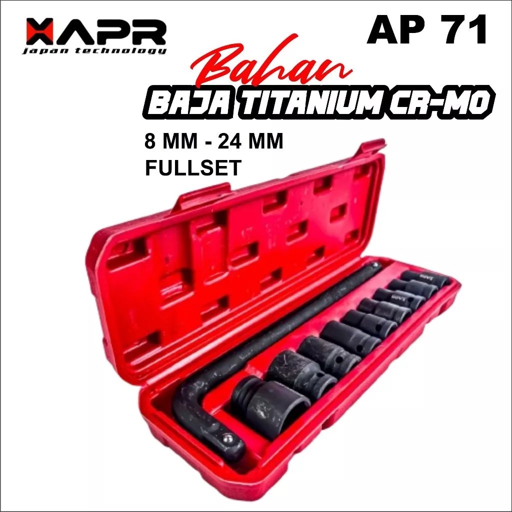 MATA APR 1/2INCH SOCKET WRENCH 8MM - 24MM CRMO TYPE AP71 ความสง่างามที่แข็งแกร่งพร้อมการรับประกันอย่