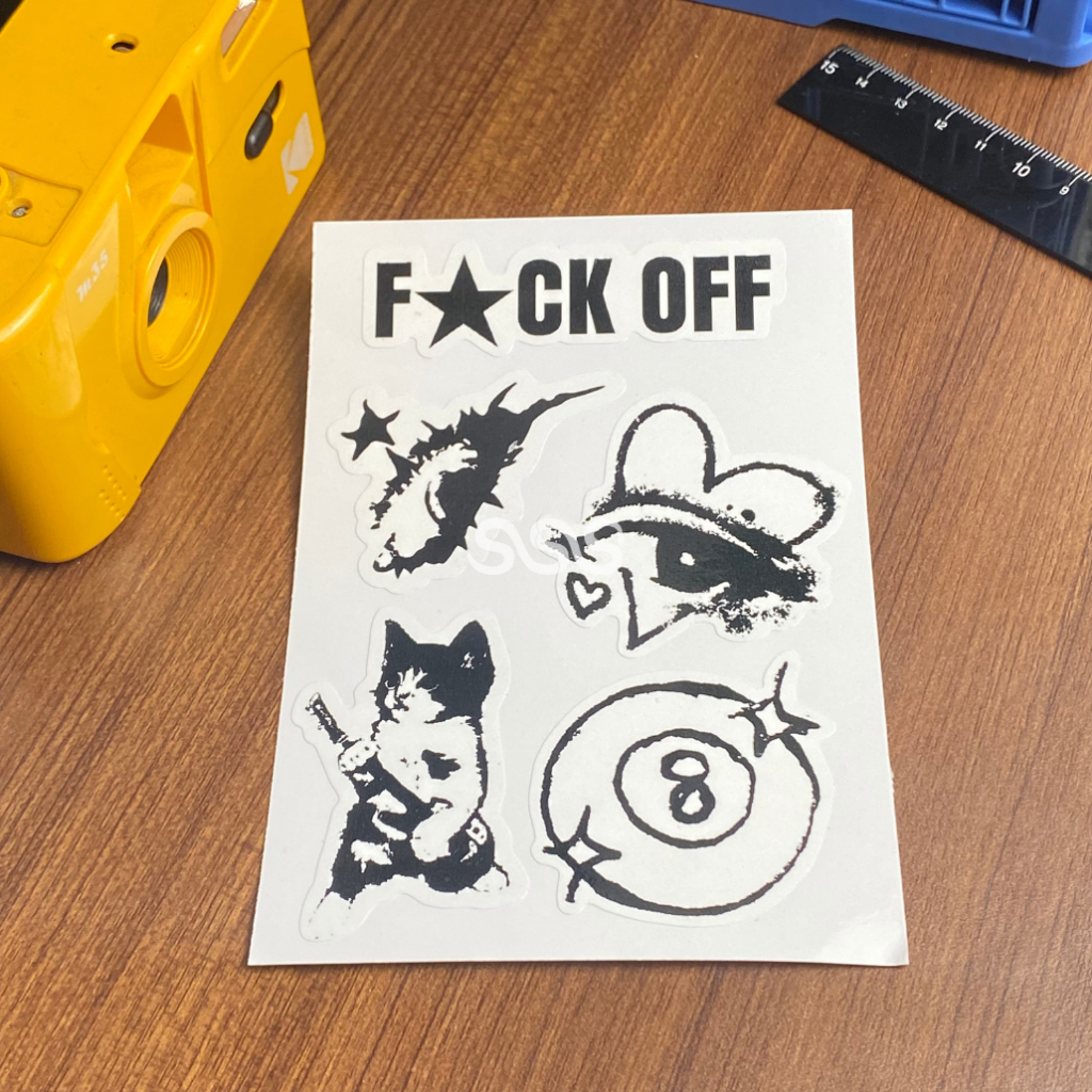 สติ๊กเกอร์ Y2K / สติ๊กเกอร์ B&W / สติ๊กเกอร์แพ็ค