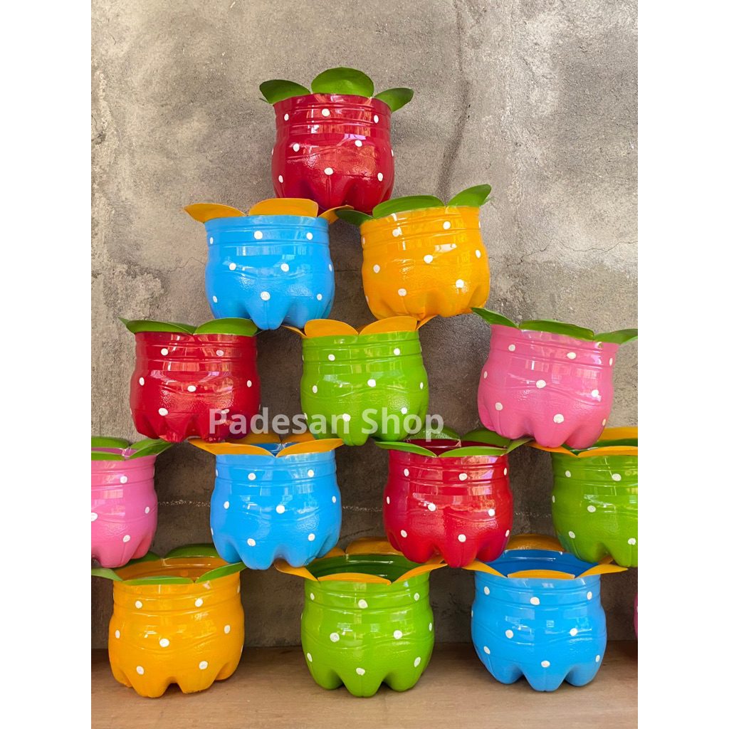 Craft Pot จาก le minerale Gallon 15Lt ดอกไม้บาน