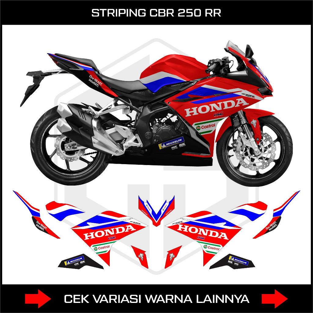 สติ๊กเกอร์ STRIPING CBR 250 RR 2020 / DECAL VARIATION HONDA CBR 250RR OLD