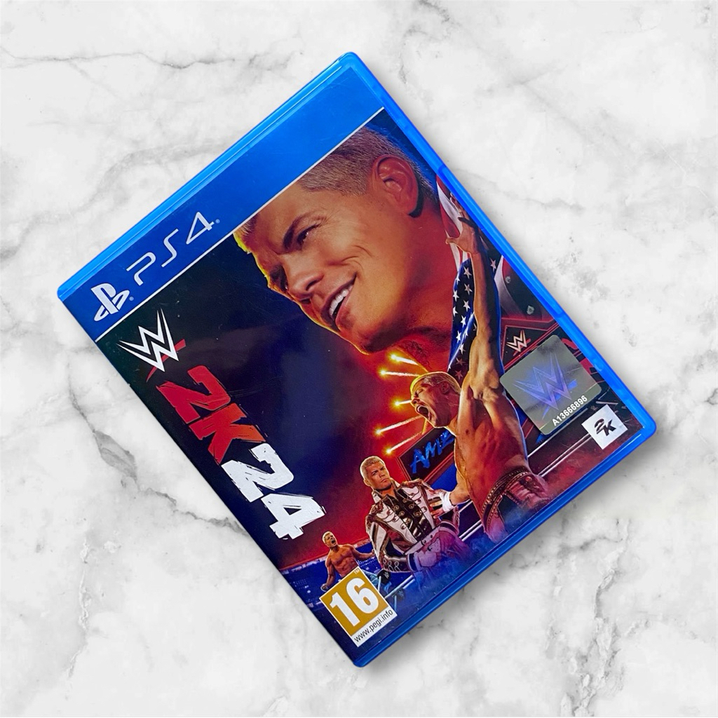 BD / PS4 W2K24 / WWE 2K24 เทปคาสเซ็ตเกม