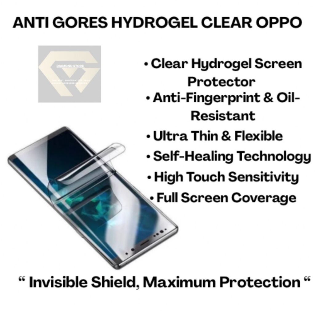 OPPO HYDROGEL ANTI-SCRATCH SCREEN PROTECTOR HYDROGEL OPPO RENO 2 2F RENO 3 PRO RENO 4F 4 PRO RENO 5 