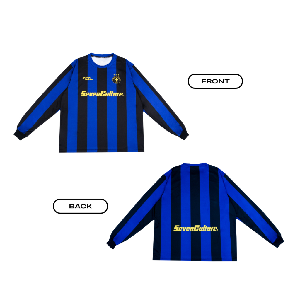 SEVEN CULTURE เสื้อโอเวอร์ไซส์แขนยาว Unisex | 777 Studio Oversize Jersey