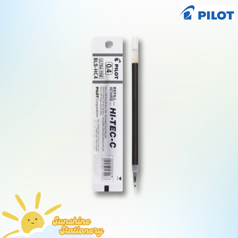 [ชิ้น] PILOT Refill Hi-Tec-C Pen 0.4mm Black Refill Hi Tec C