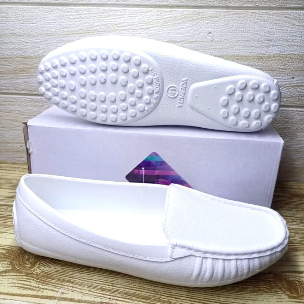 YUMEIDA รองเท้ายางสีขาวผู้หญิง/ รองเท้า Hygine