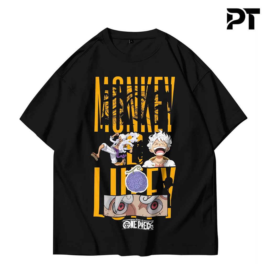 เสื้อยืดโอเวอร์ไซส์ Prima Tee ONE PIECE Monkey D. LUFFY LUFFY LUFFY LUFFY | เสื้อยืดโอเวอร์ไซส์สําหร