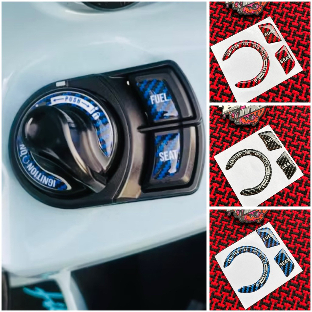 Aerox Freego Filano Lexi Keyless Cover Emblem Sticker นูน