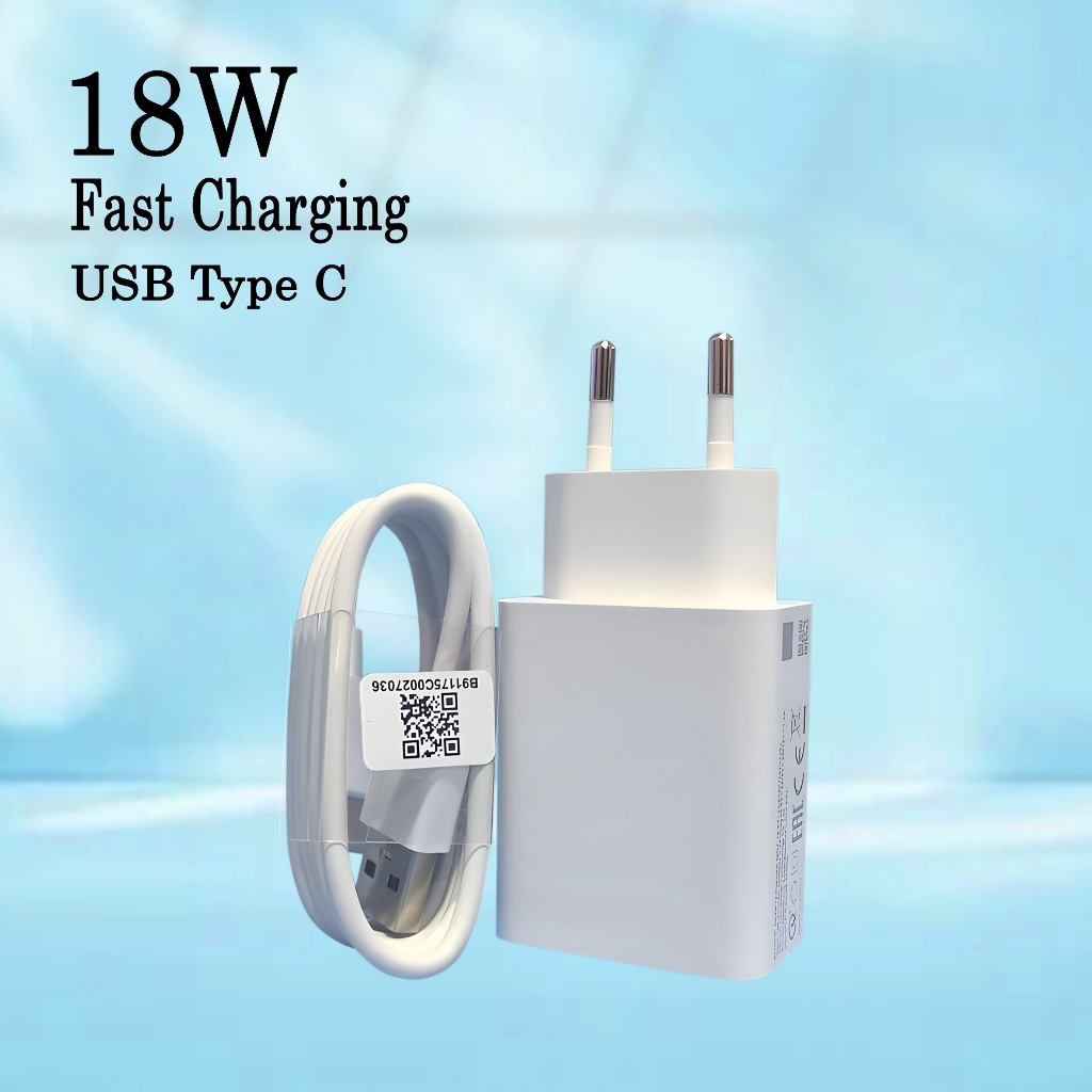 Xiaomi 18W Fast Charging Type C Charger Original Redmi 8A 9 9T 10c 13C