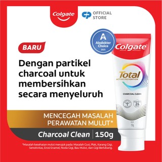 Colgate Total Charcoal Clean Toothpaste 150g - Pasta Gigi