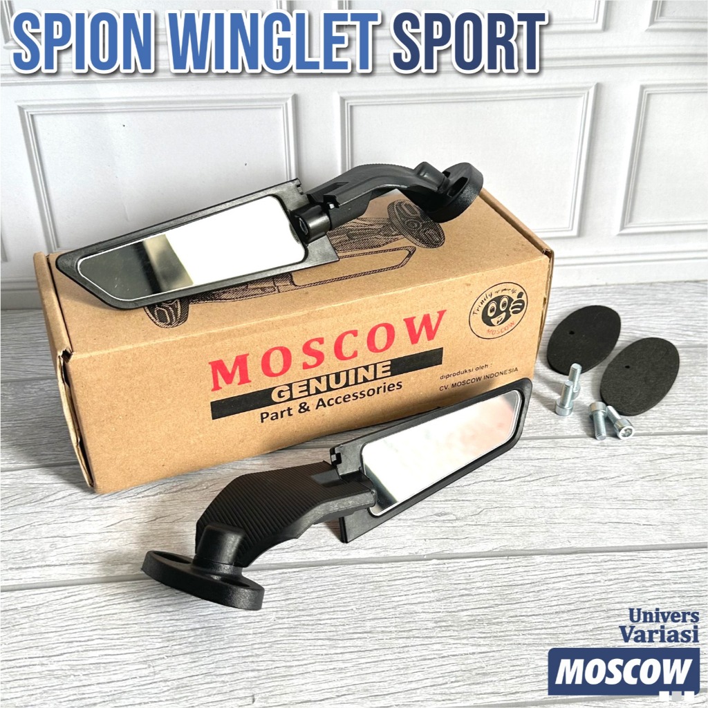 SPION WINGLET STEALTH FAIRING ORIGINAL MOSCOW สีขาวชุดแก้ว BOLT PNP R25 YZF R3 MT25 MT07 CBR MX KING
