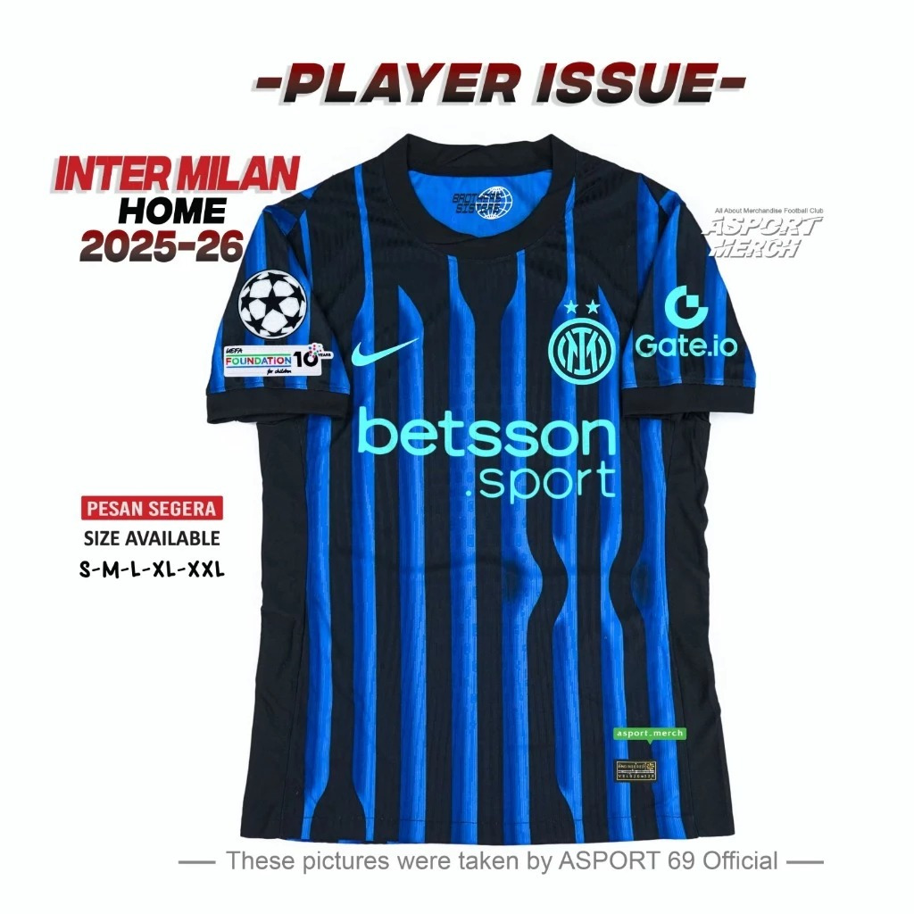 PLAYER ISSUE INTER MILAN HOME 2025 2026 INTER HOME PI 25 26 เสื้อฟุตบอล