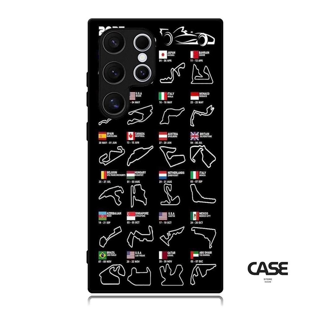 เคส Samsung S25 S24 S23 S22 S21 S20 S9 S8 S7 S6 Ultra Plus FE Edge Softcase MotoGP Race Tracks