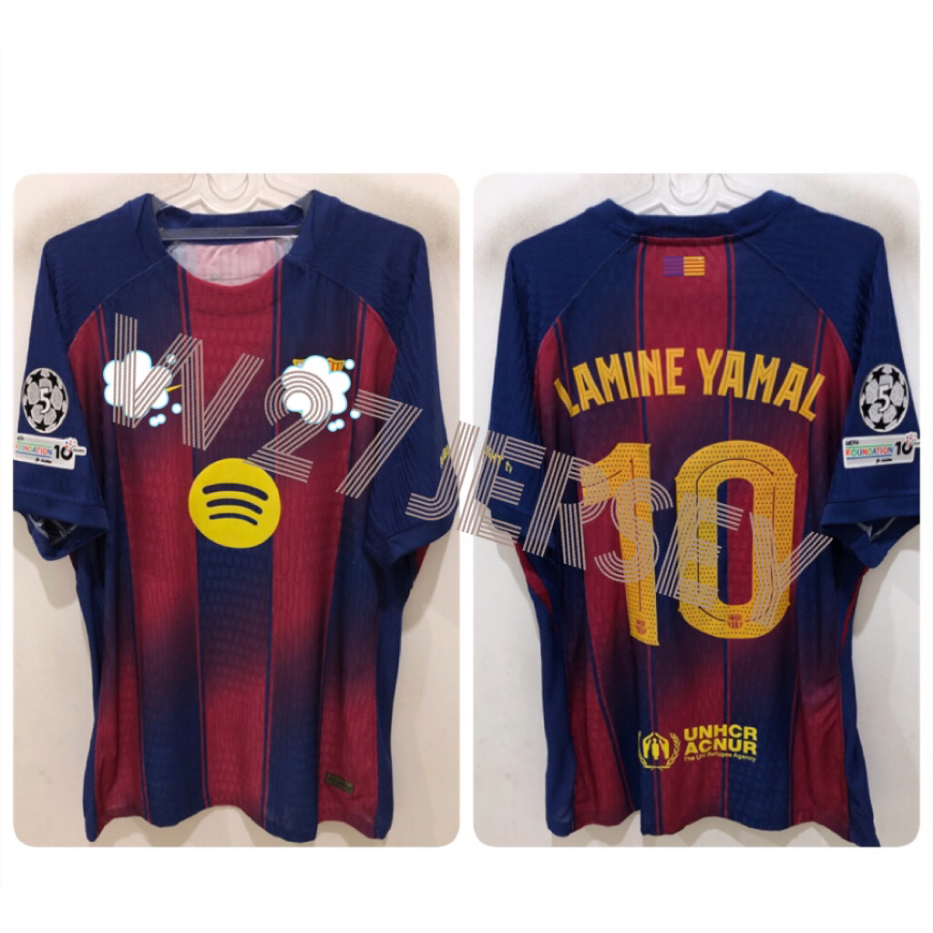 ISSUE PLAYER JERSEY - BARCELONA HOME 2025-2026 ชื่อผู้เล่น Lamine Yamal + Patch