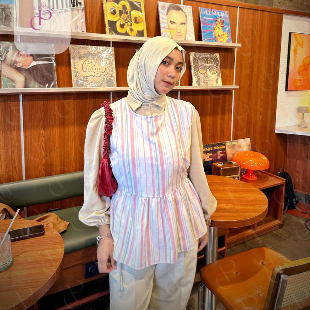 CLASICPUTRI - AMORA เสื้อแขนกุด Ruffle แขนกุด