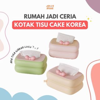 Kotak Tisu Kue/Coquette Style D69 Tissue Box/ Kotak Tisu Warna Pastel