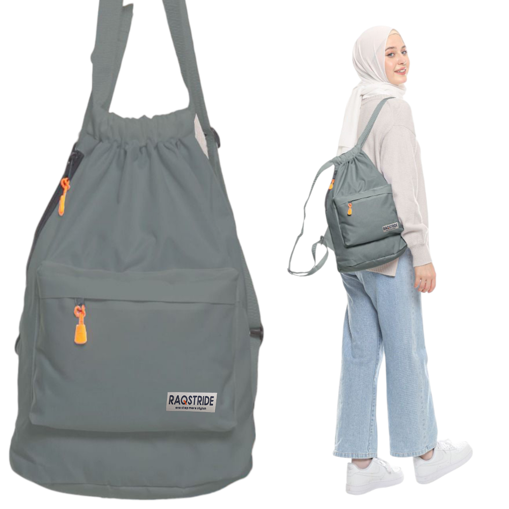 Womens Coquette Drawstring Bag Cordura Black