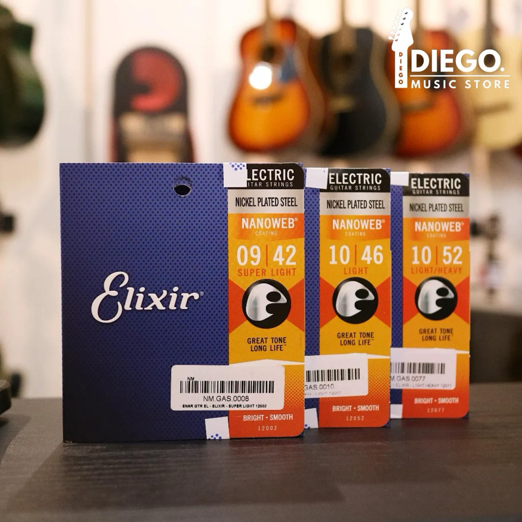 สายกีตาร์ไฟฟ้าเคลือบ ELIXIR NANOWEB ดั้งเดิม
