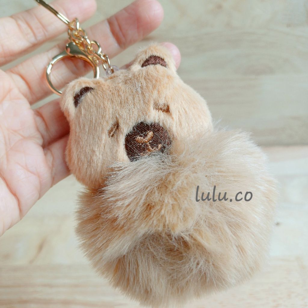 GANTUNGAN CAPYBARA J6636 พวงกุญแจเฟอร์บอล