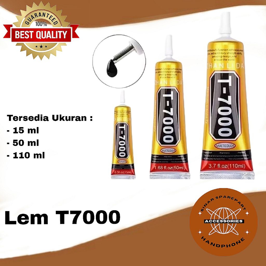 MULTIPURPOSE T7000 T 7000 LCD TOUCHSCREEN GLUE BLACK 15ML 50ML 110ML ใหม่ ORI