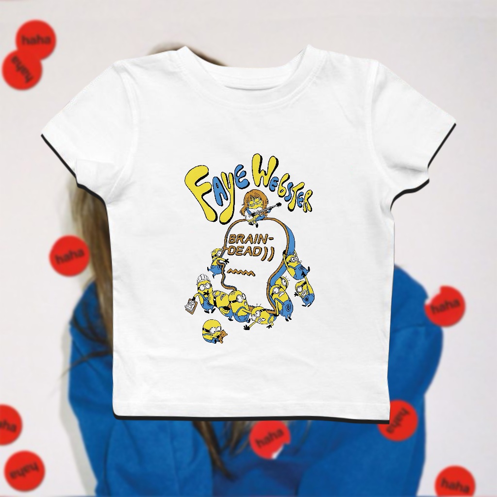 เสื้อยืดวง Baby Tee Faye Webster Brain-Dead!