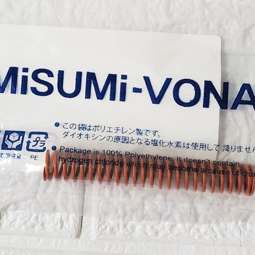 Misumi สีส้ม od 12.5 ยาว 8 cm - ต่อ misumi japan original