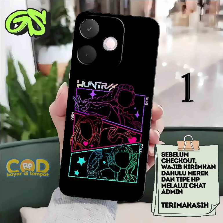 สําหรับ OPPO A5 PRO ซิลิโคนพรีเมี่ยม CASING CASE HUNTRIX MOTIF KPOP DEMON HUNTERS 2 ANIMATION TODAY
