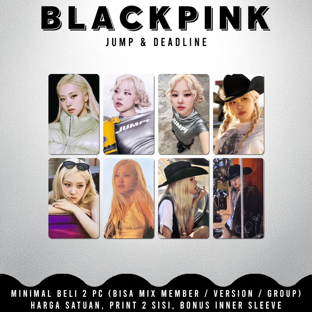 ไม่จํากัด โฟโต้การ์ด BLACKPINK JUMP BLACKPINK DEADLINE