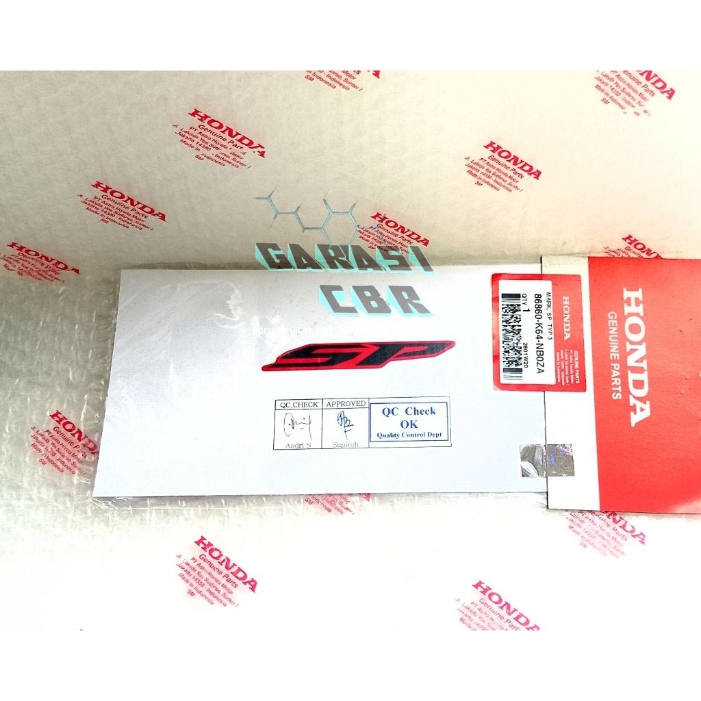 86860K64NB0ZA - สติ๊กเกอร์ SP Type 3 Honda CBR 250RR K64J - สติ๊กเกอร์ Striping SP CBR 250RR