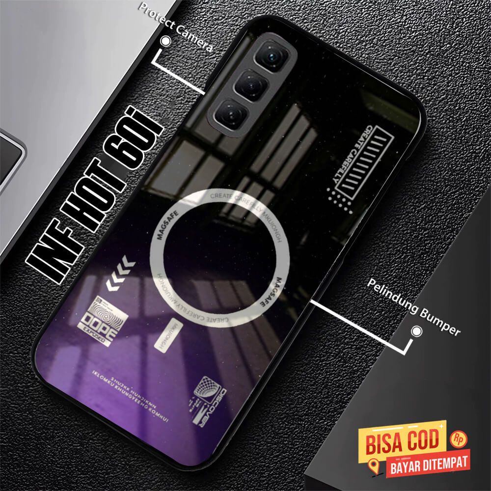 HP (G89) Softcase Glass สําหรับ INF HOT 60i ใหม่ล่าสุด 2025 เคสโทรศัพท์ TPU กันน้ําล่าสุด