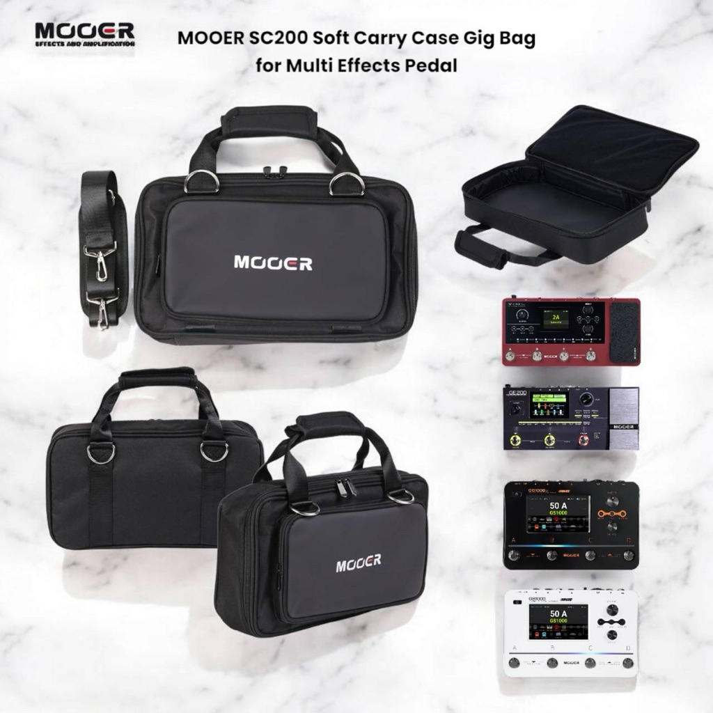 MOOER SC200 Soft Carry Case Gig Bag สําหรับ Multi Effects Pedal GE200, GE150 Pro, GE150, GS1000 และ 