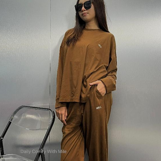 MILE IDN - Mile Basic Oversize Set Premium Cotton Combed 24s