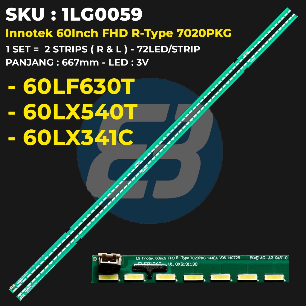 LG 60 นิ้ว TV BACKLIGHT 60LF630T 60LX341C 60LX540T