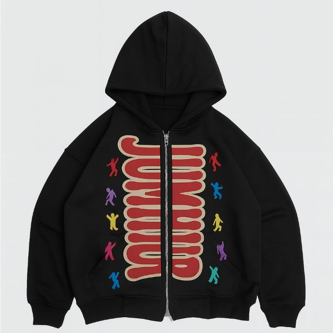 JUMHUR | DOUBLE ZIPPER BOXY HOODIE |มาบิสค์EG | FLEECE 280-300 GSM
