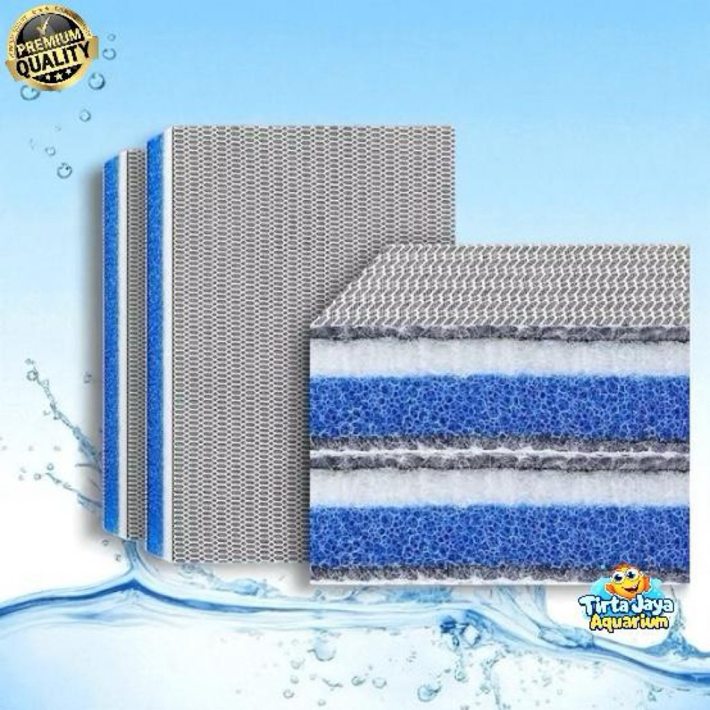 ผ้าฝ้ายโฟม 8 ชั้น NANO FILTER 8D HONEYCOMB Washable BIO MEDIA อเนกประสงค์ 40 X 30 ซม. HONEYCOMB