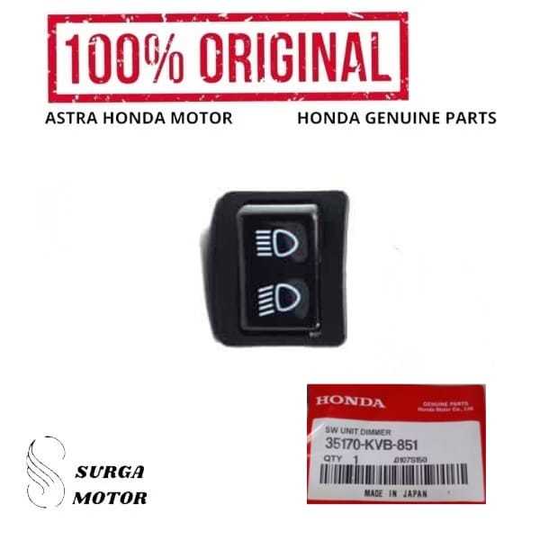 TOMBOL ไฟหรี่ปุ่มสวิทช์สําหรับ Honda BeAT คาร์บูเรเตอร์คาร์บูเรเตอร์ 2008 2009 2010 2011 2012 35170K
