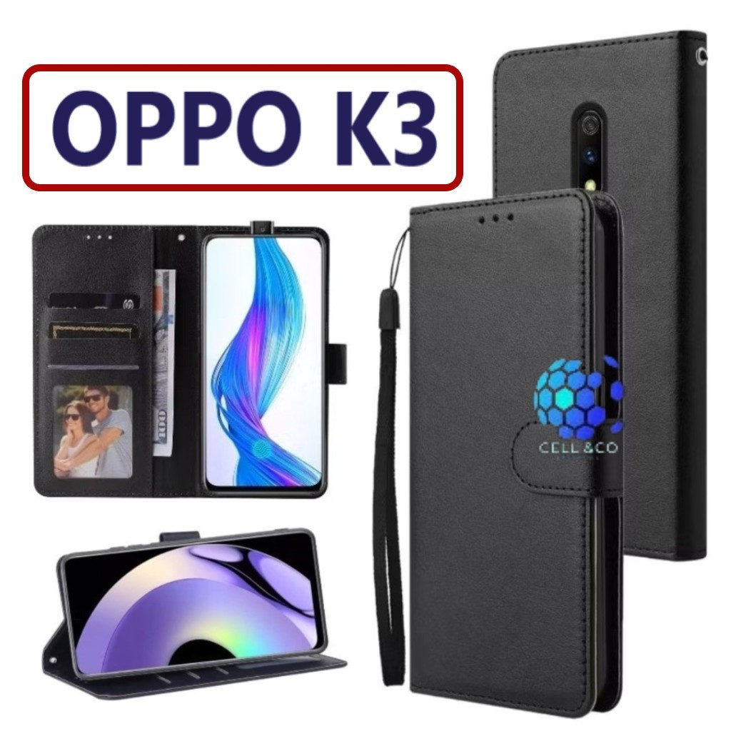 HP Case Type OPPO K3 FLIP LEATHER WALLET PREMIUM FLIP CASE เปิดปิด CASING FLIP CASE WALLET OPPO K3