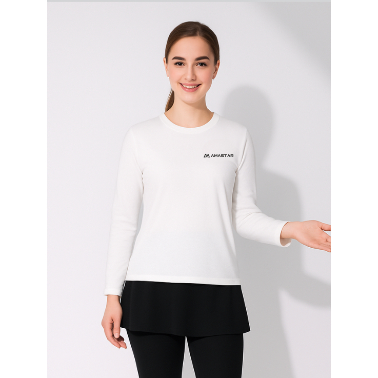 AMASTAR Athletic Long Sleeve Womens Sporty Sportswear T-Shirt