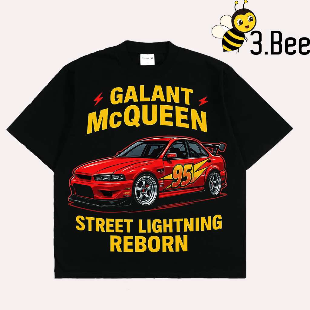3bee.store - MCQUEEN GALANT T-SHIRTS - เสื้อยืดด้านนอกได้โดยตรง - เสื้อยืด Kata Kata - เสื้อยืด Kata