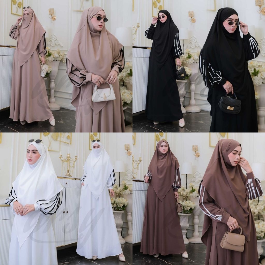 HALIMA DRESS SET SYARI BY ARSY HIJAB