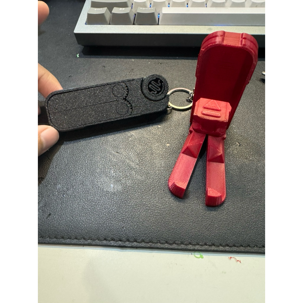 GANTUNGAN Phone Holder Keychain + EDC Fidget Toy (สามารถหมุนได้ 2 สําหรับบรรเทาความเครียด)