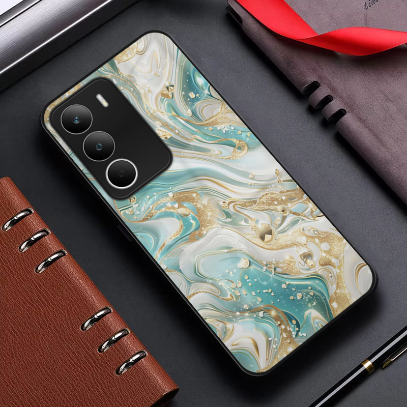เคส Glossy Motif [K64] สําหรับ Realme C71 - Casing - เคสอะคริลิค - Motif Case - เคสหรูหราสไตล์มินิมอ