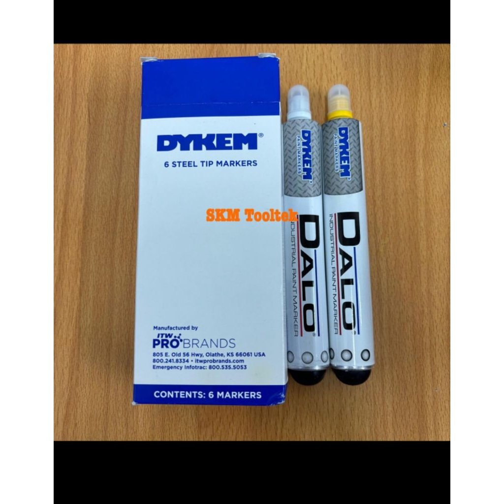 Dykem Dalo Paint Marker Dykem Dalo Industrial Paint Marker Dykem Dalo Iron Marker (สีขาว)