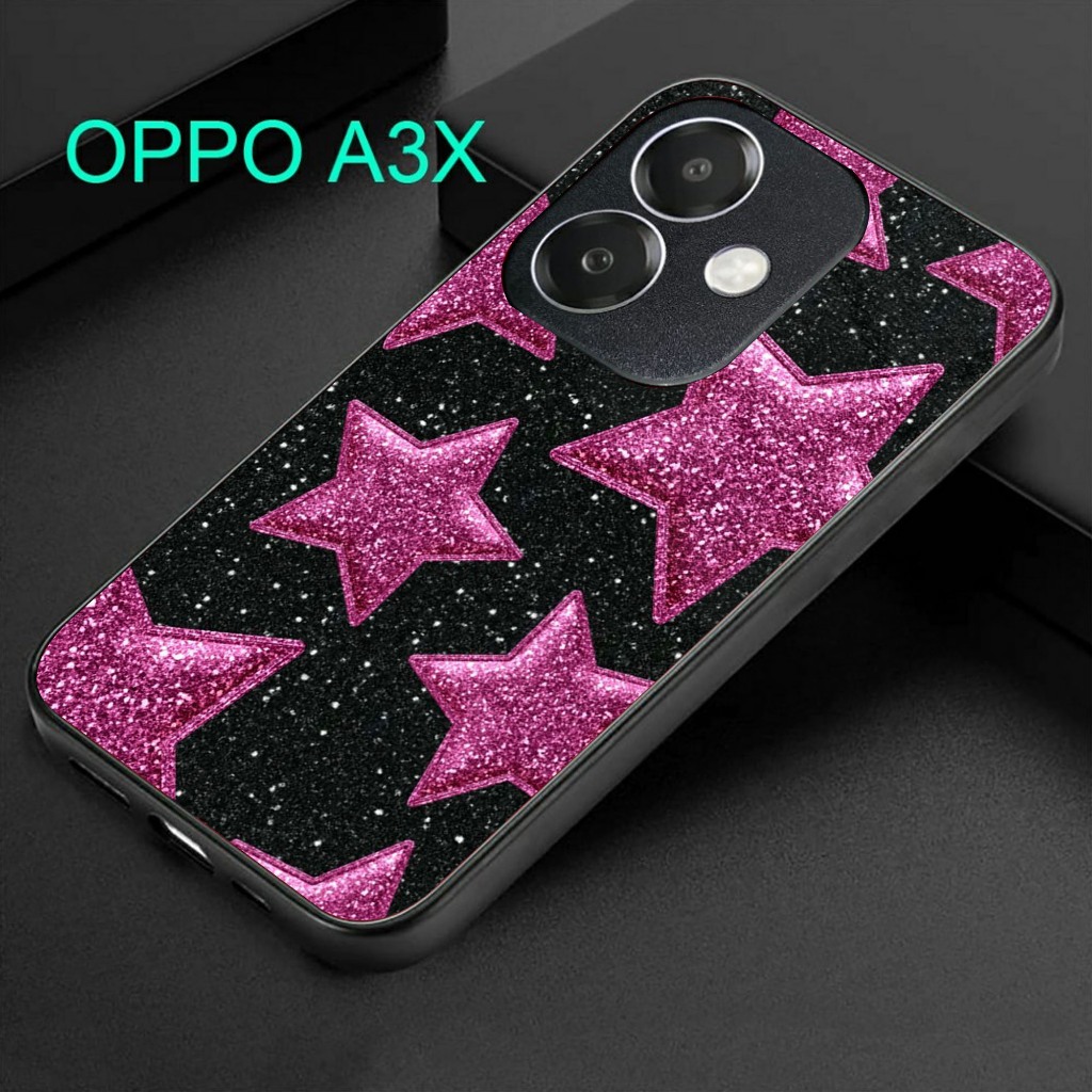 HP ล่าสุด Oppo A3X Case Full Body Shiny Case - New Glossy Case Oppo A3X Phone Case [Motif - AESTHETI