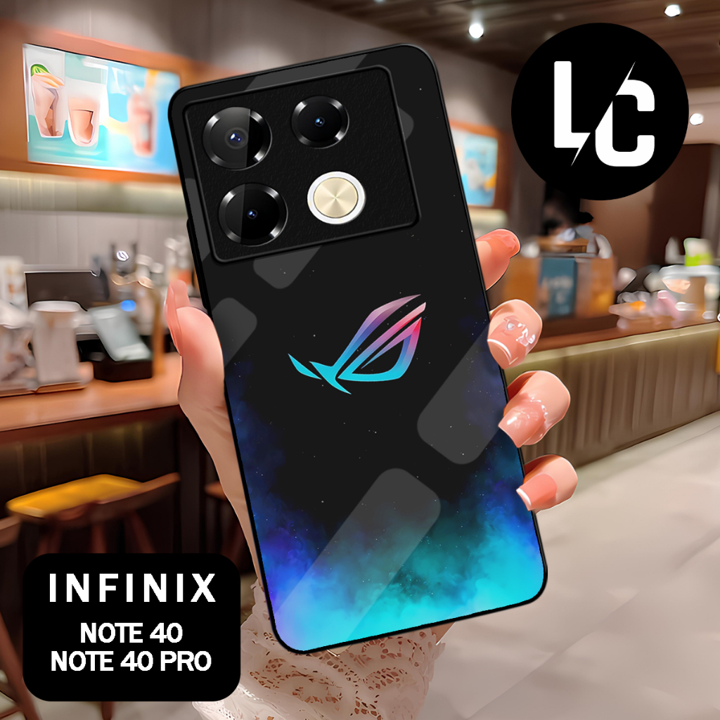 ( CA 10 ) Glossy Softcase สําหรับ infinix note 40 l note 40 pro l note 40 pro + plus l HOT 40 l HOT 