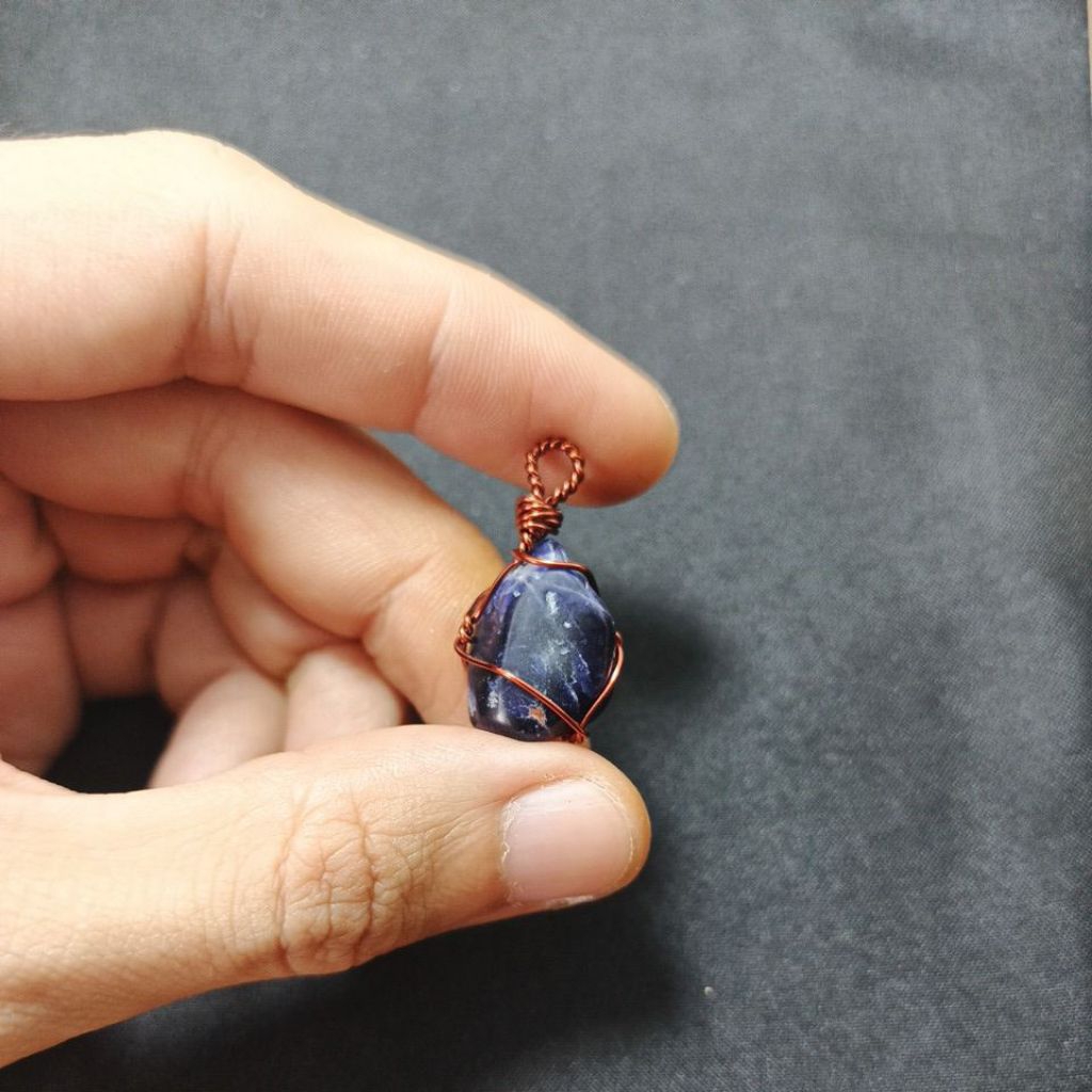 STL597 - จี้หินธรรมชาติ Sodalite