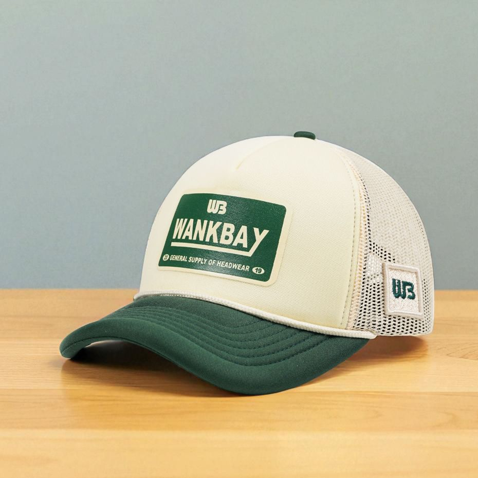 Wankbay Trucker Hat Distro Vanilla Oat Matcha